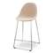 Полубарный стул Vid Soft 65 см, бежевый, ножки хром