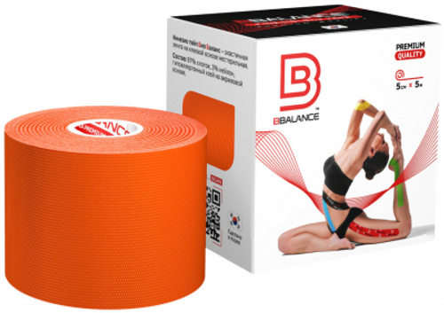 Кинезио тейп BBTape 5 см*5см (Цвет: черный)