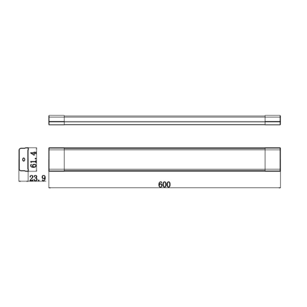 Светильник светодиодный линейный ЭРА SPO-531-0-65K-018 18Вт 6500К 1980Лм IP20 600мм опал