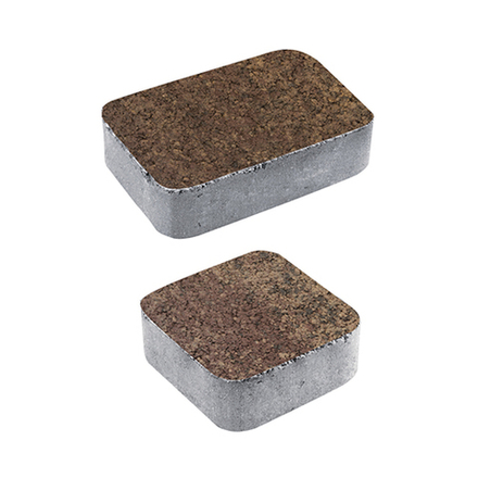 Тротуарная плитка КЛАССИКО - Листопад гранит Шелковица, комплект из 2 видов плит