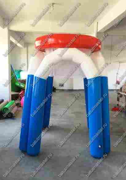 Надувная командная игра "Попади в корзину", 1,5*1,5*2,2 м