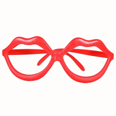 Карнавальные очки «Губы» в красном цвете