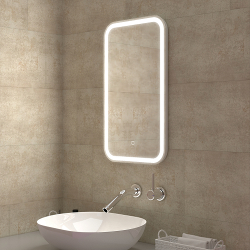 Зеркало MIXLINE "Мальта" 400*700 (ШВ) сенсорный выключатель, светодиодная подсветка