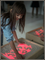 Световой планшет для рисования песком Стандарт с 1 отсеком, 44х66х12 см