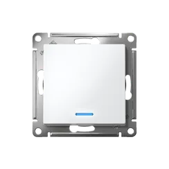 Выключатель 1-кл. СП AtlasDesign 10А IP20 (сх. 1а) 10AX с подсветкой механизм бел. SE ATN000113