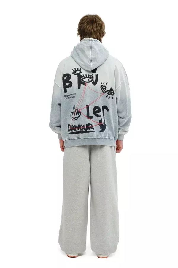 Худи Garment Investigation серый - фото 6