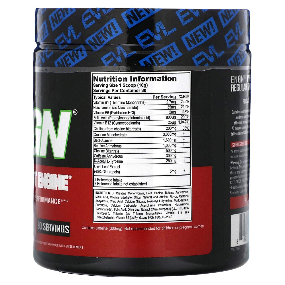 EVLution Nutrition, ENGN, предтренировочный комплекс, со вкусом вишневого лаймада, 300 г (10,6 унции)