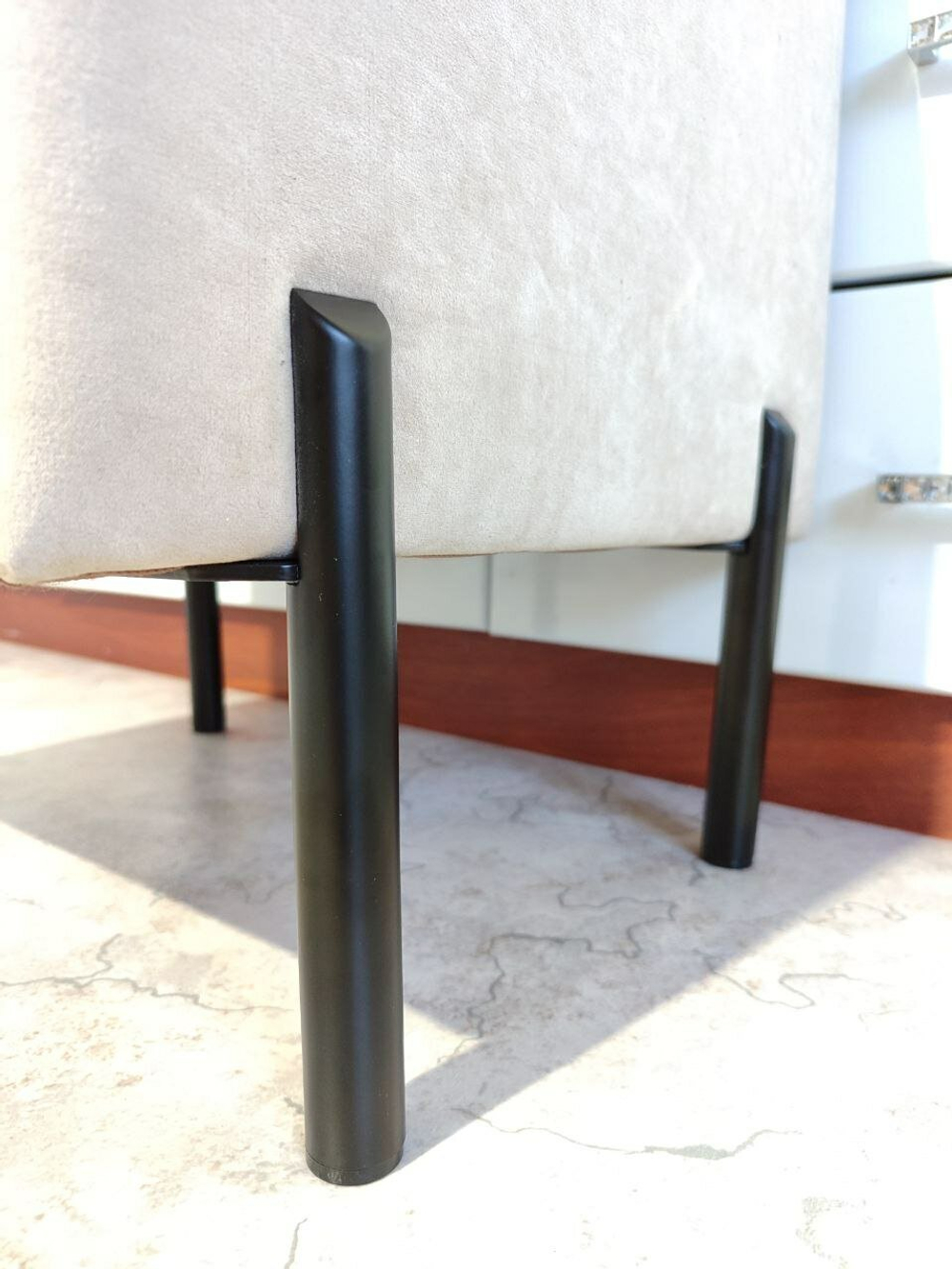 "Мебельные ножки стальные Штыки" Черные - 4 шт, 13 см