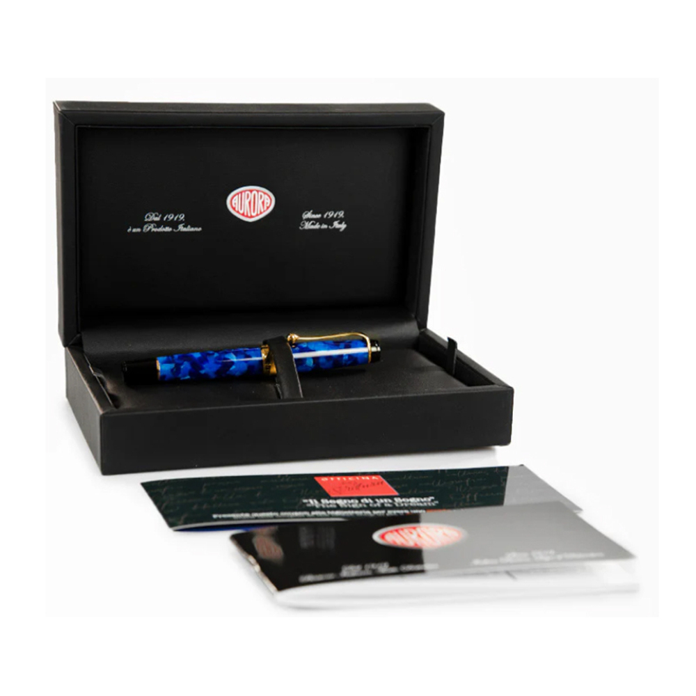 Ручка-роллер Aurora Optima Auroloide Variegated Blue GT, в подарочной коробке