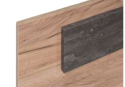 Двуспальная кровать Taika 160х200 дуб золотой / камень темный