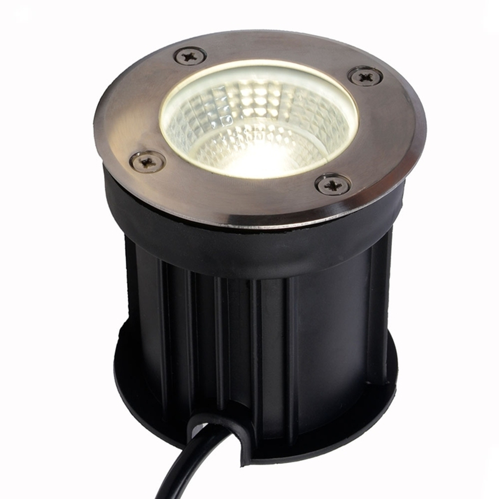 Встраиваемый уличный светильник IP67 Arte Lamp PIAZZA круглый D=80 5Вт