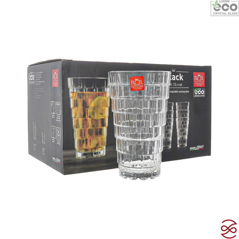 Набор стаканов для воды RCR Stack 390 мл (6 шт)