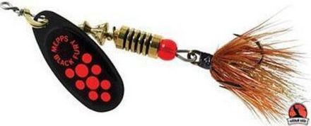 Блесна вращ. Mepps BLACK FURY MOUCHE, 3, Black/Orange