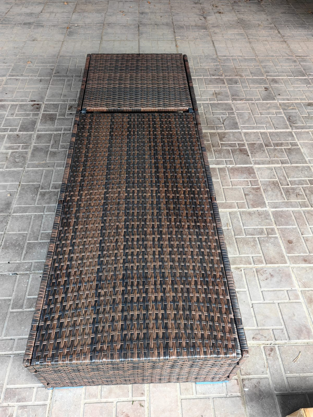 Шезлонг из искусственного ротанга Орландо цвет Шоколад