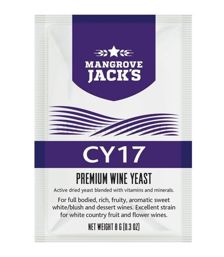 Дрожжи для сладких, десертных вин  Mangrove &quot;CY17&quot;, 8 г