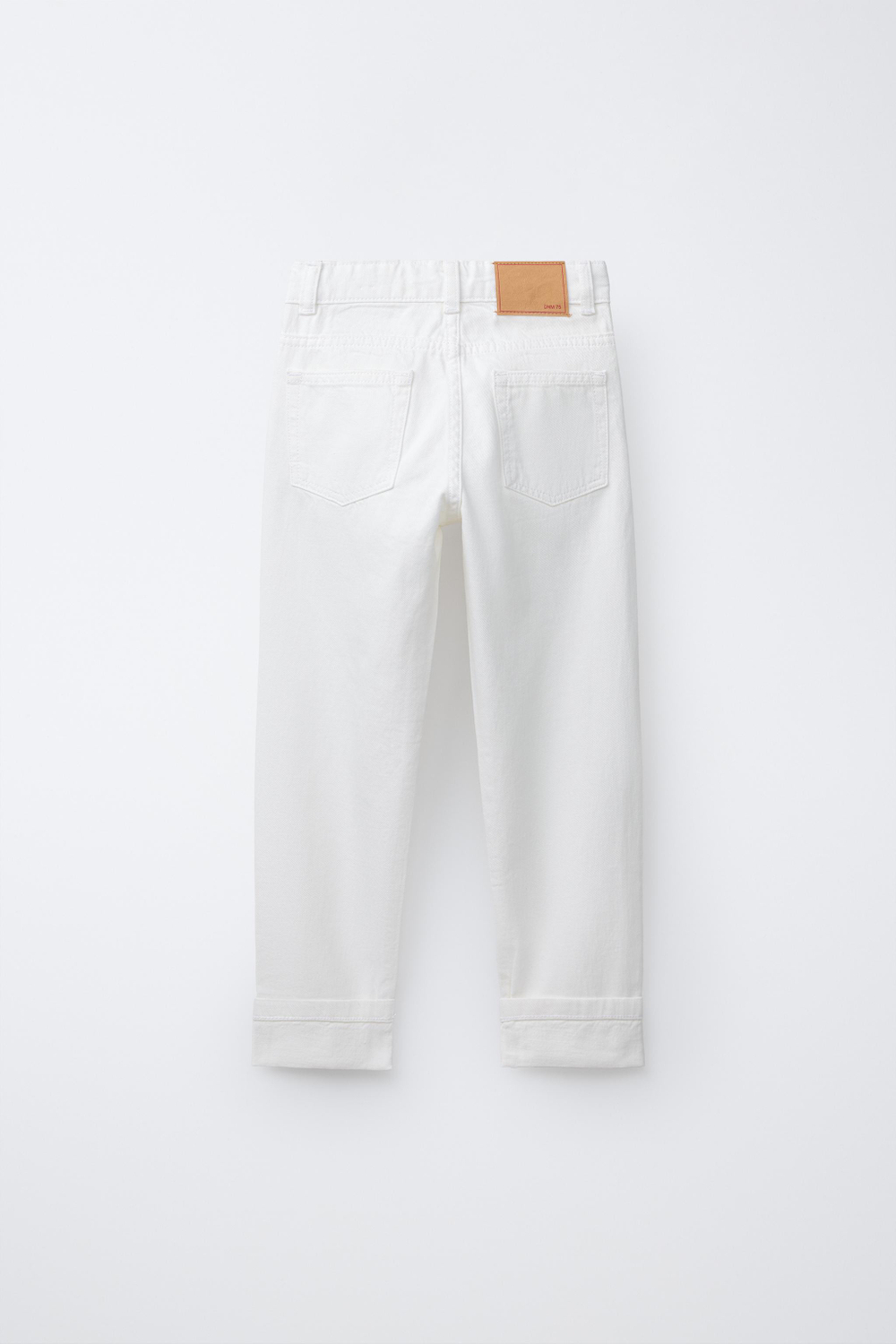 ZARA ДЖИНСЫ STRAIGHT, БЕЛЫЙ