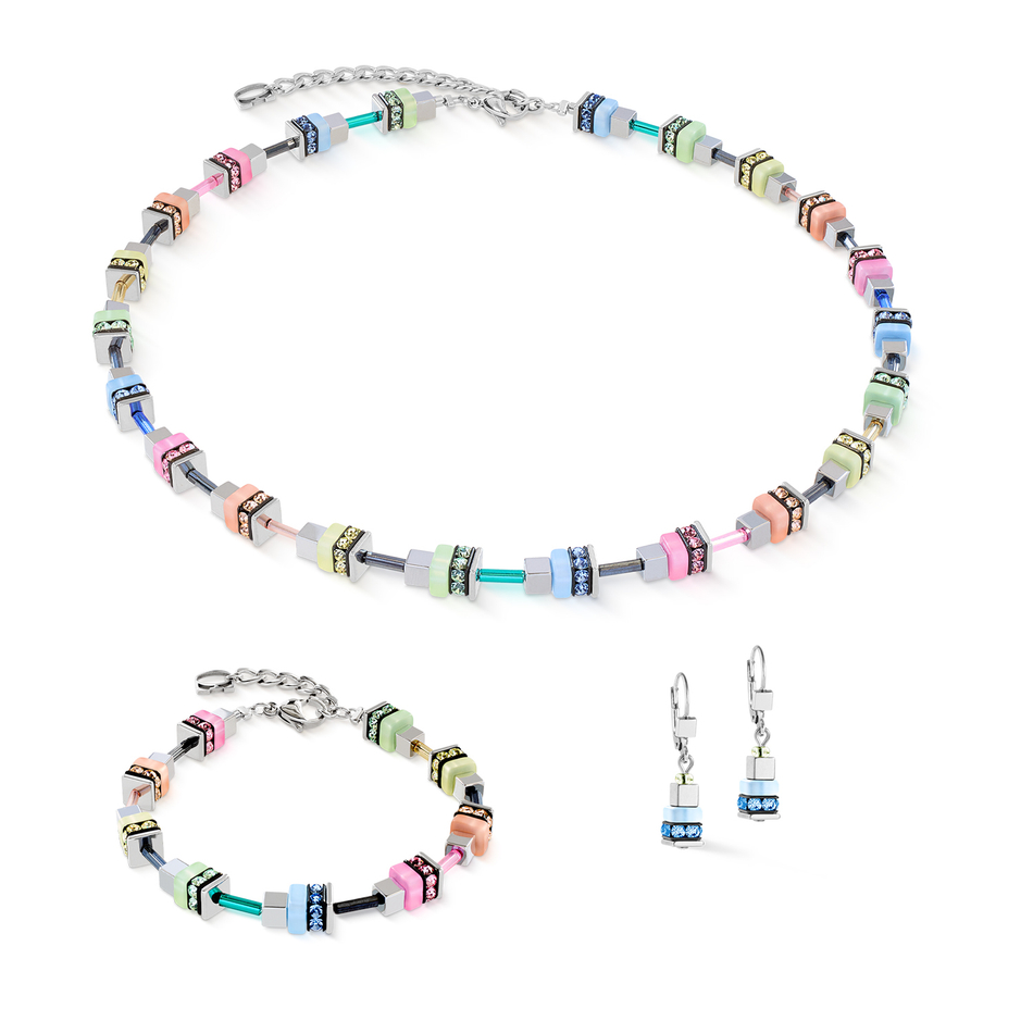 Колье Coeur de Lion Multi-Pastell-Silver 4413/10-1580