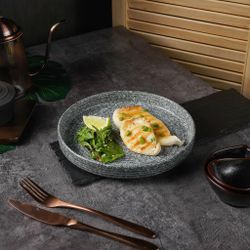 Тарелка с бортом 23 см h3 см глазурь Glossy Stone Untouched Taiga P.L. Proff Cuisine [1]