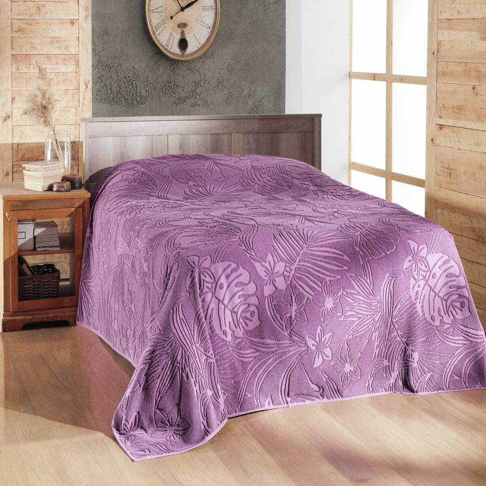 Покрывало 160x220 Arya home Botanical Garden лиловый