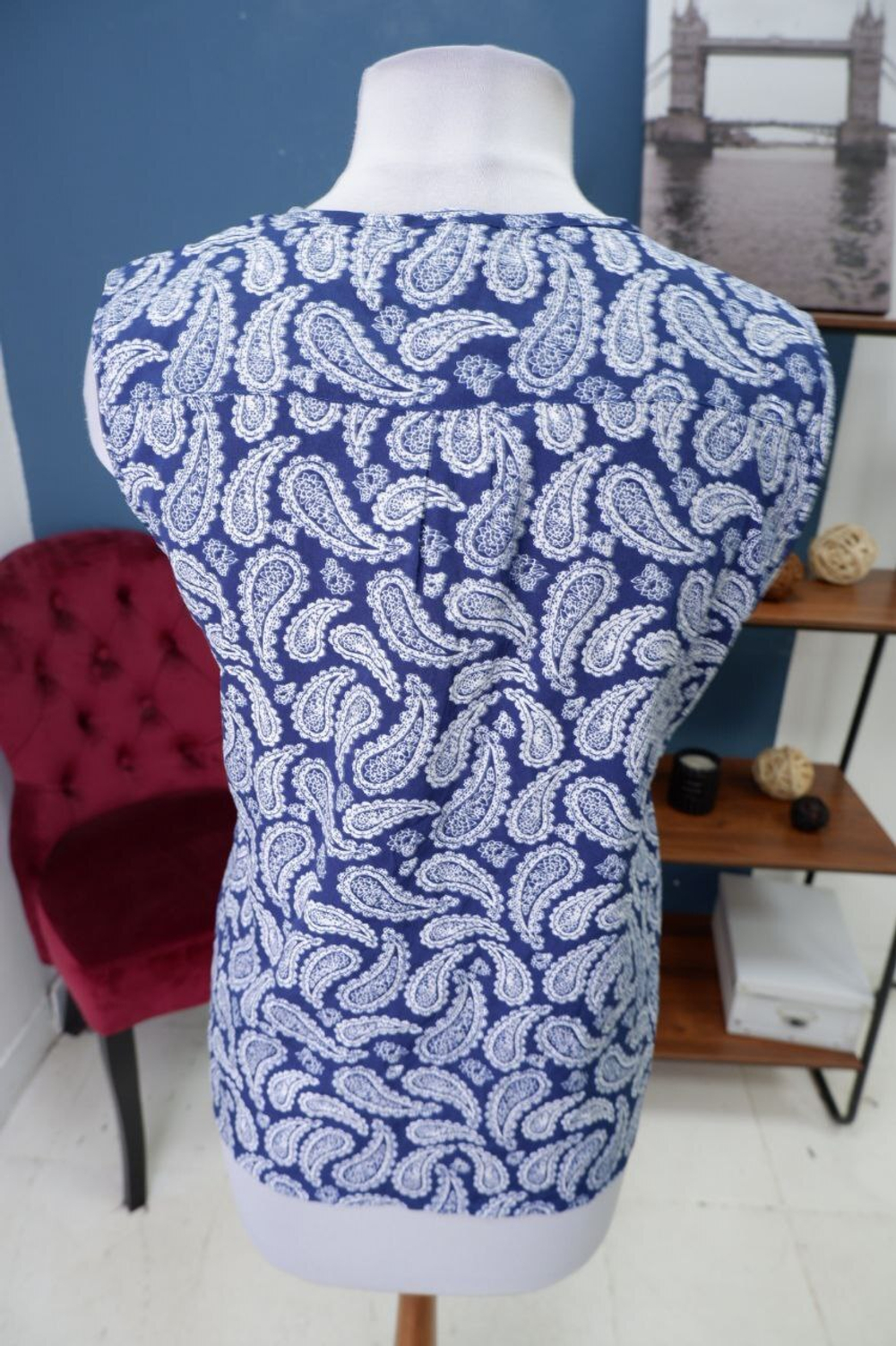 Топ Твоё с принтом пейсли 46 размер