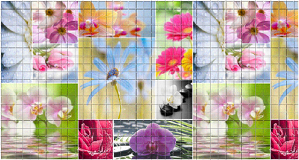 Декоративная панель ПВХ Мозаика 32 Нежность 485*960