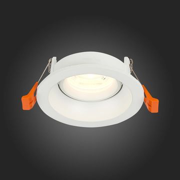 ST208.508.01 Св-к встр. Белый GU10 1*50W  D94xH40 220V Без ламп Встраиваемые светильники