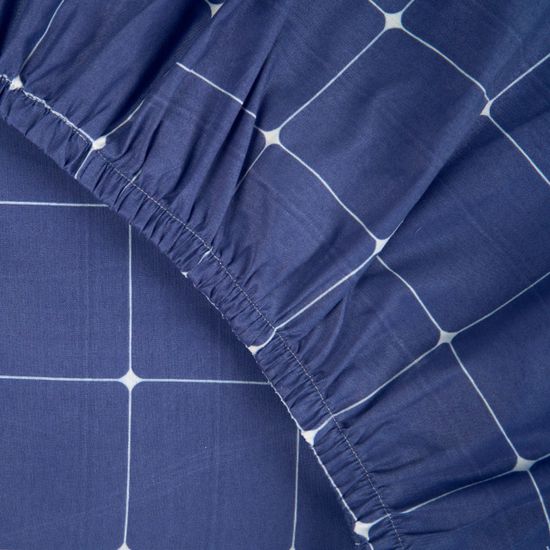 Простыня на резинке Айжан, 140x200х30, полисатин DOMTEKC