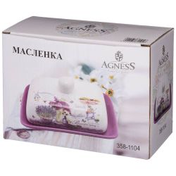 МАСЛЕНКА AGNESS "ЛАВАНДОВАЯ ВЕСНА" 17*12,5*9 СМ (КОР=24ШТ.)