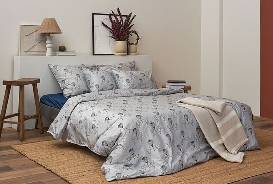 Набор наволочек "Полевые цветы" из премиального сатина из коллекции russian north, 70х70 см