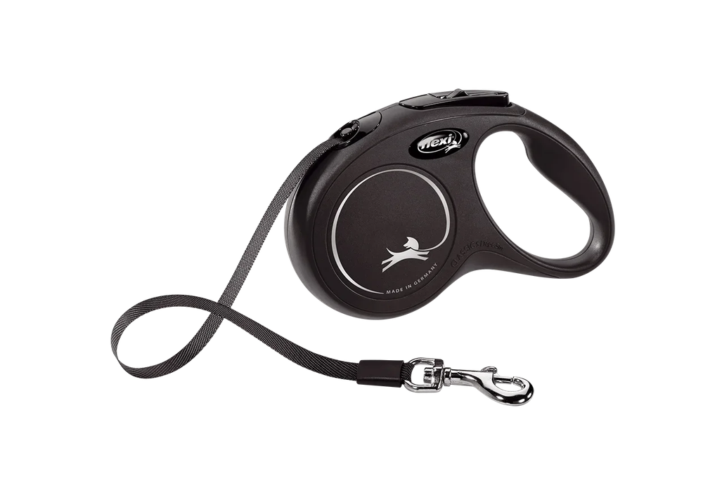 Поводок-рулетка Flexi New Classic tape S 5m 15 kg black