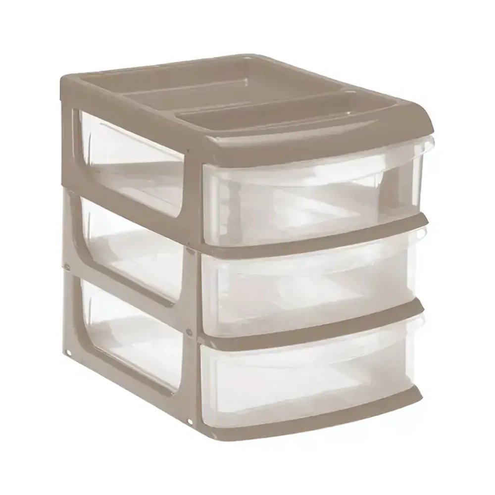 Бокс универсальный большой (3 секции) капучино