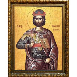 Анастасий Персиянин преподобномученик. Икона на холсте.