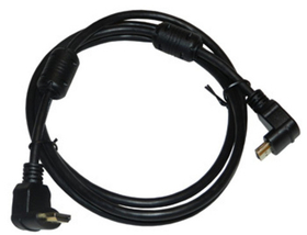 Аудио видео кабель HDMI-HDMI угловой, GOLD 1,5 м