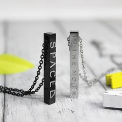 Парные бруски с гравировкой на заказ (чёрный/стальной)