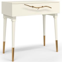 Консоль Арт Колор matte Стайл Голд Кремовый белый матовый