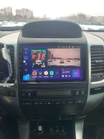 Магнитола для Toyota Land Cruiser Prado 120, Lexus GX470 (экран климата внизу) - Kuberg QLed, Android 13, TS20, CarPlay, SIM-слот