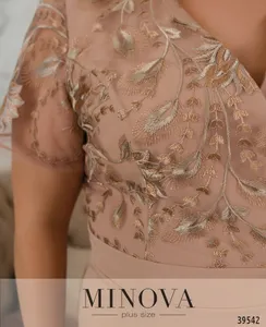 Платье 422СБ-бежевый Minova