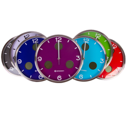 Часы настенные Bresser MyTime io NX Thermo/Hygro, 30 см, синие