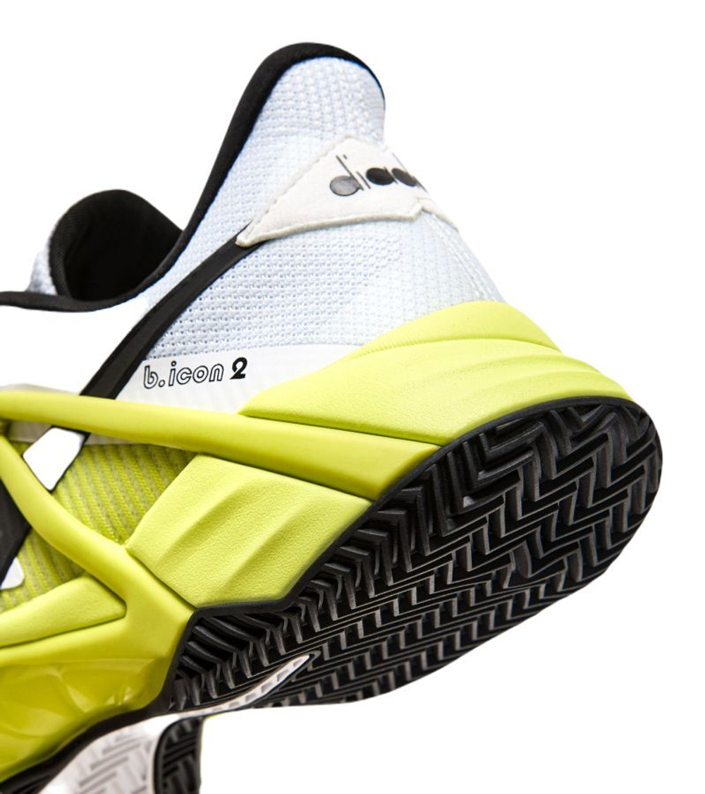 Теннисные кроссовки Diadora B.Icon 2 Clay - white/black/evening primrose - Multikolor