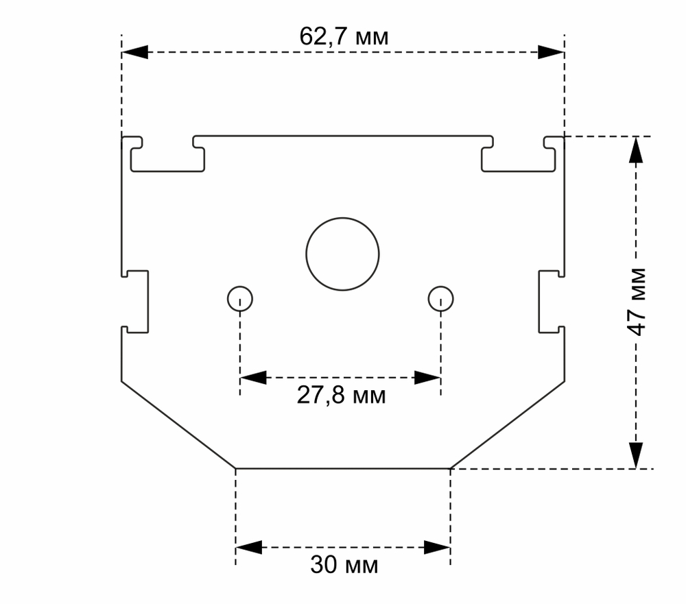Заглушка для встраиваемого магнитного трека в натяжной ПВХ потолок, в комплекте 2 шт Crystal Lux CLT 0.234 06 BL