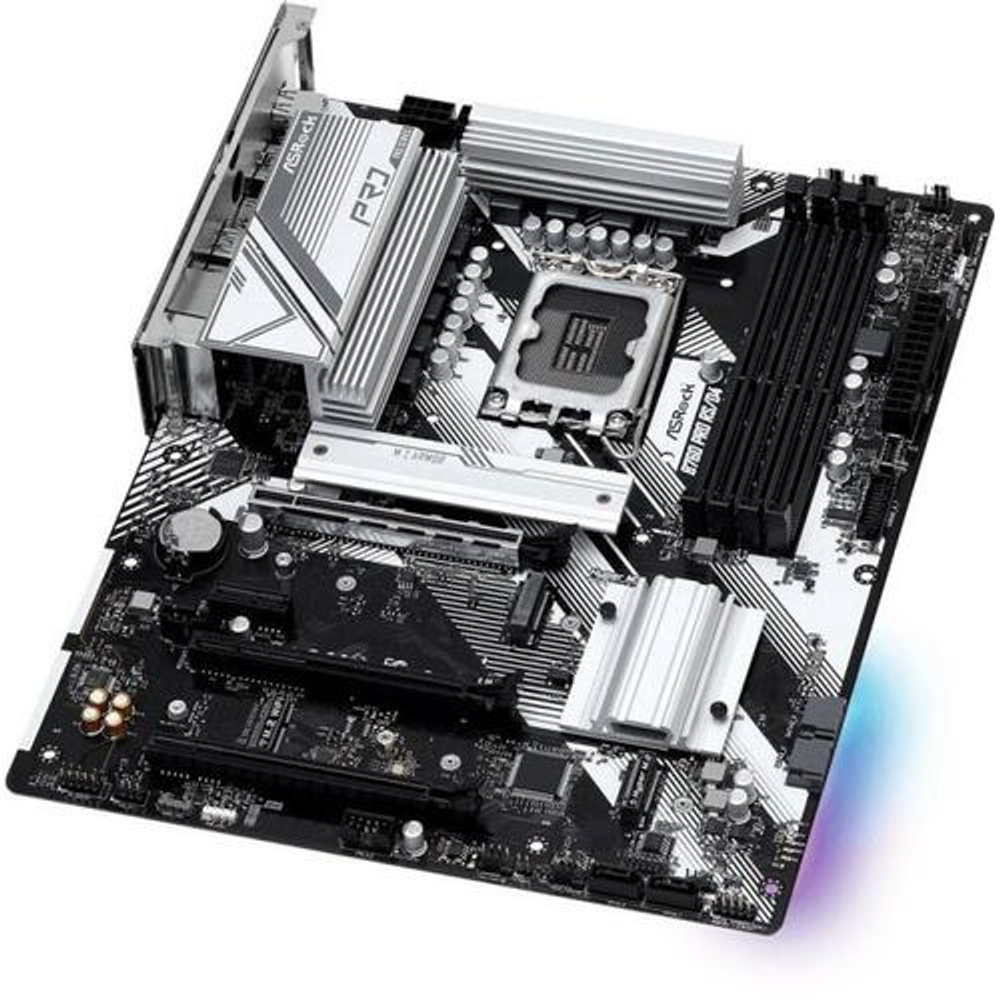 Мат. плата ASRock B760 PRO RS/D4 (RTL) LGA1700 &lt;B760&gt; 3xPCI-E HDMI+DP  2.5GbLAN  SATA ATX 4DDR4