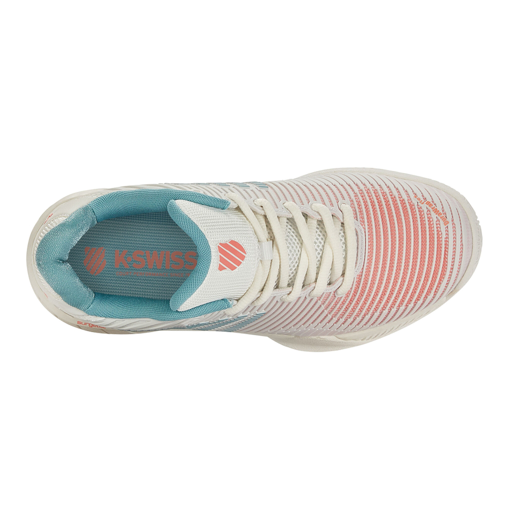 Женские теннисные кроссовки K-Swiss Hypercourt Express 2 AC All Court Shoe Women - White, Mint