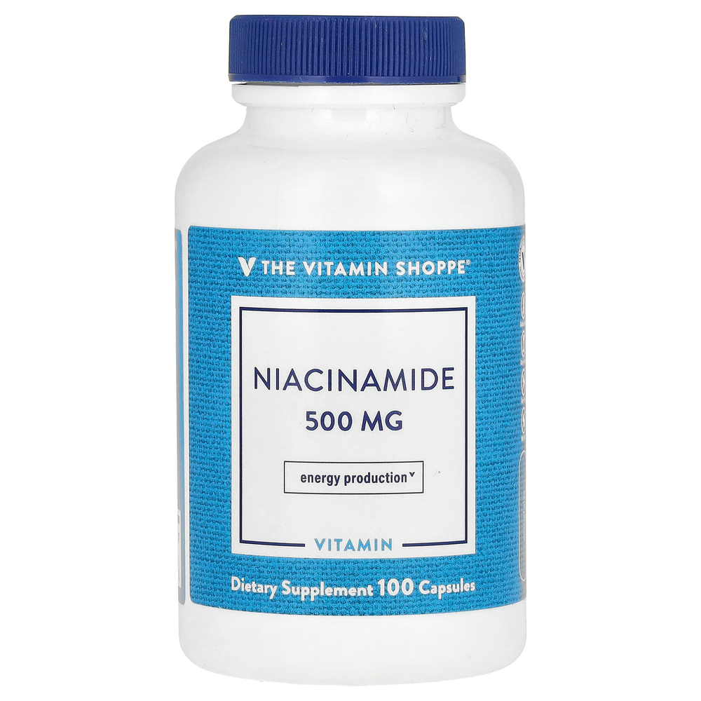 The Vitamin Shoppe, Ниацинамид, 500 мг, 100 капсул