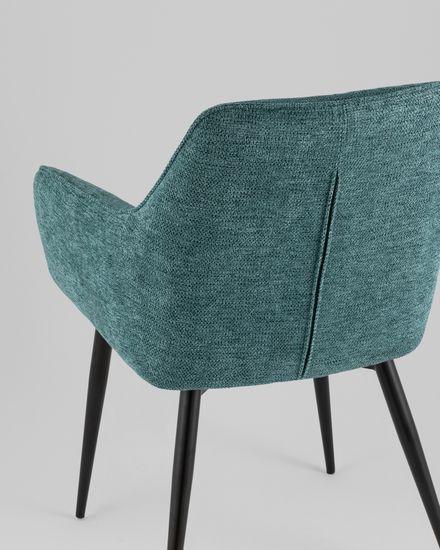 Стул обеденный Adam рогожка голубой