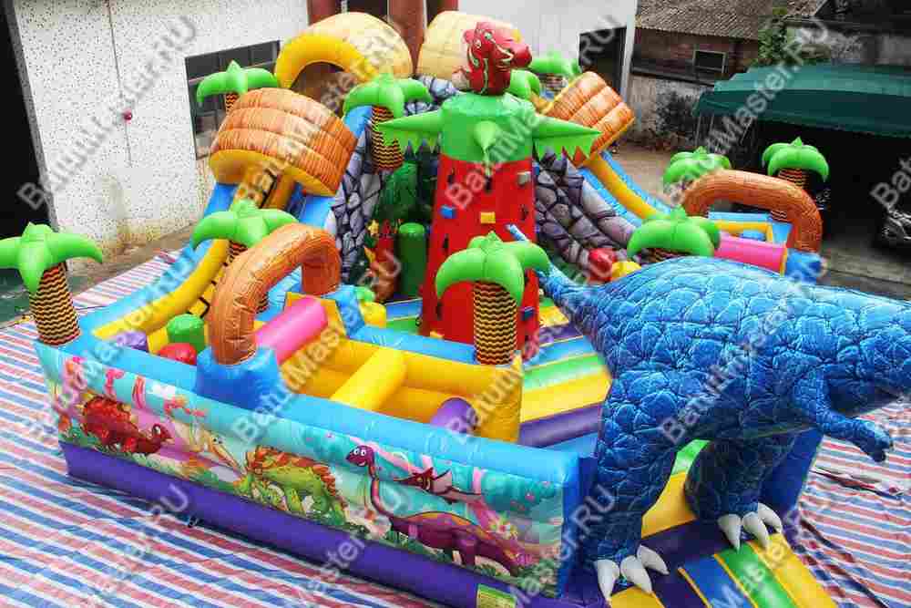 Надувной батут "В гостях у динозавра" 7*7*6м