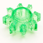 Кольцо гелевое с шишечками зеленое