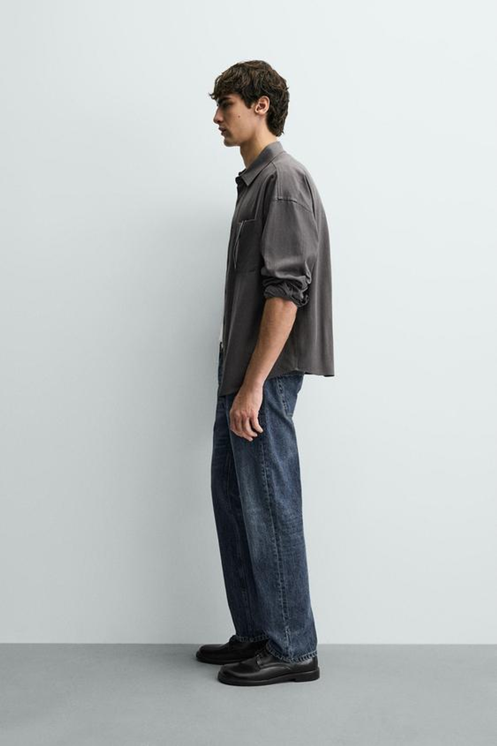 ZARA ДЖИНСЫ REGULAR FIT, СИНИЙ