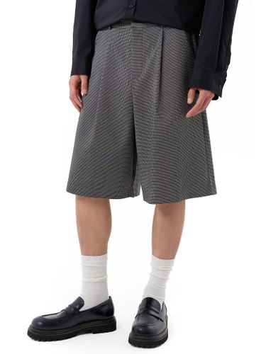 Серые классические шорты-бермуды Votus в клетку