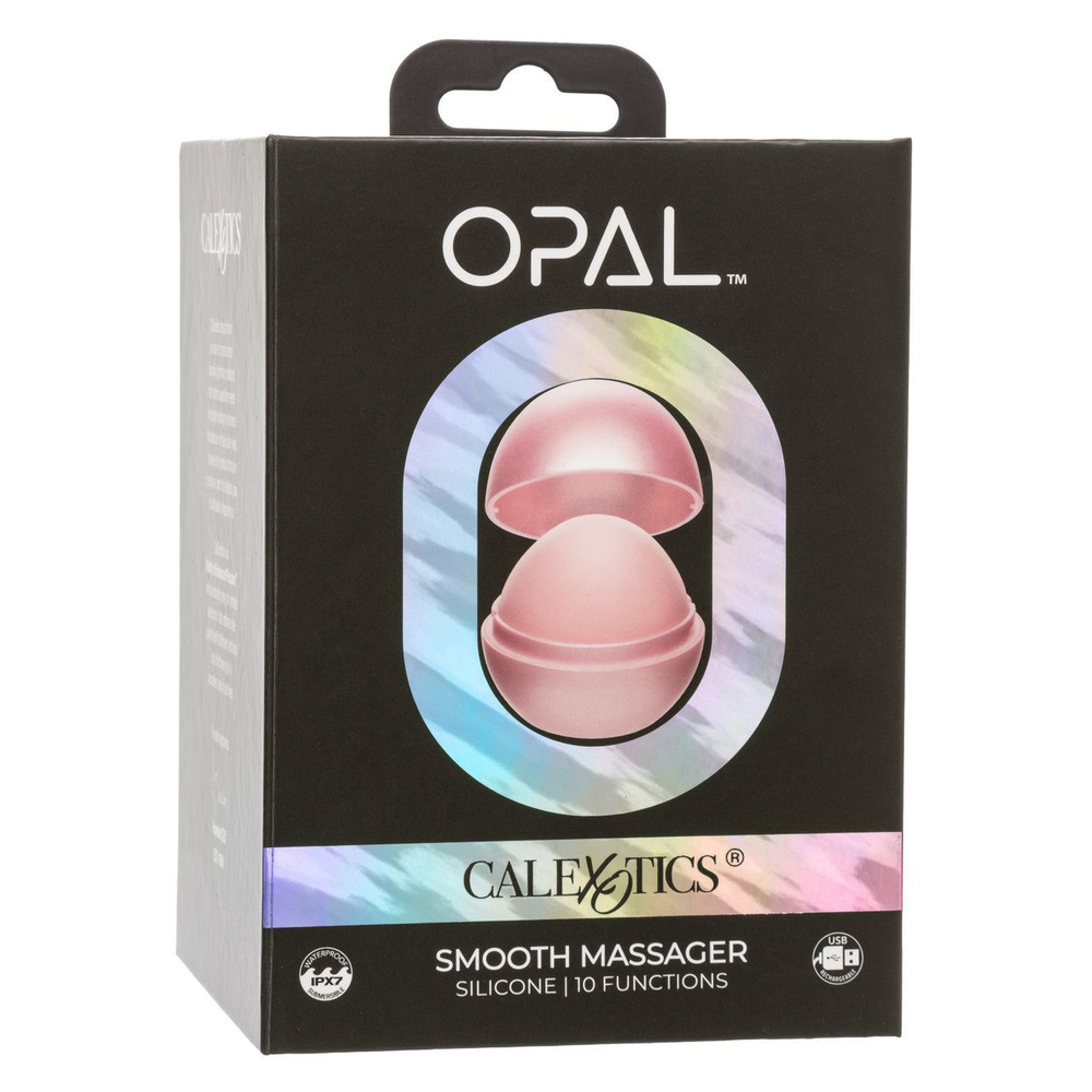 Розовый вибромассажер Opal Smooth Massager (Цвет: розовый)