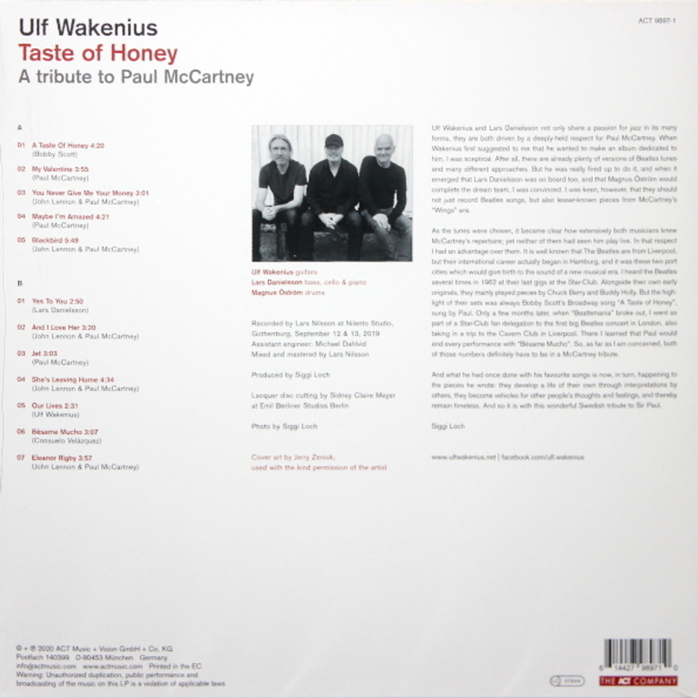 Ulf Wakenius / Taste Of Honey (LP)